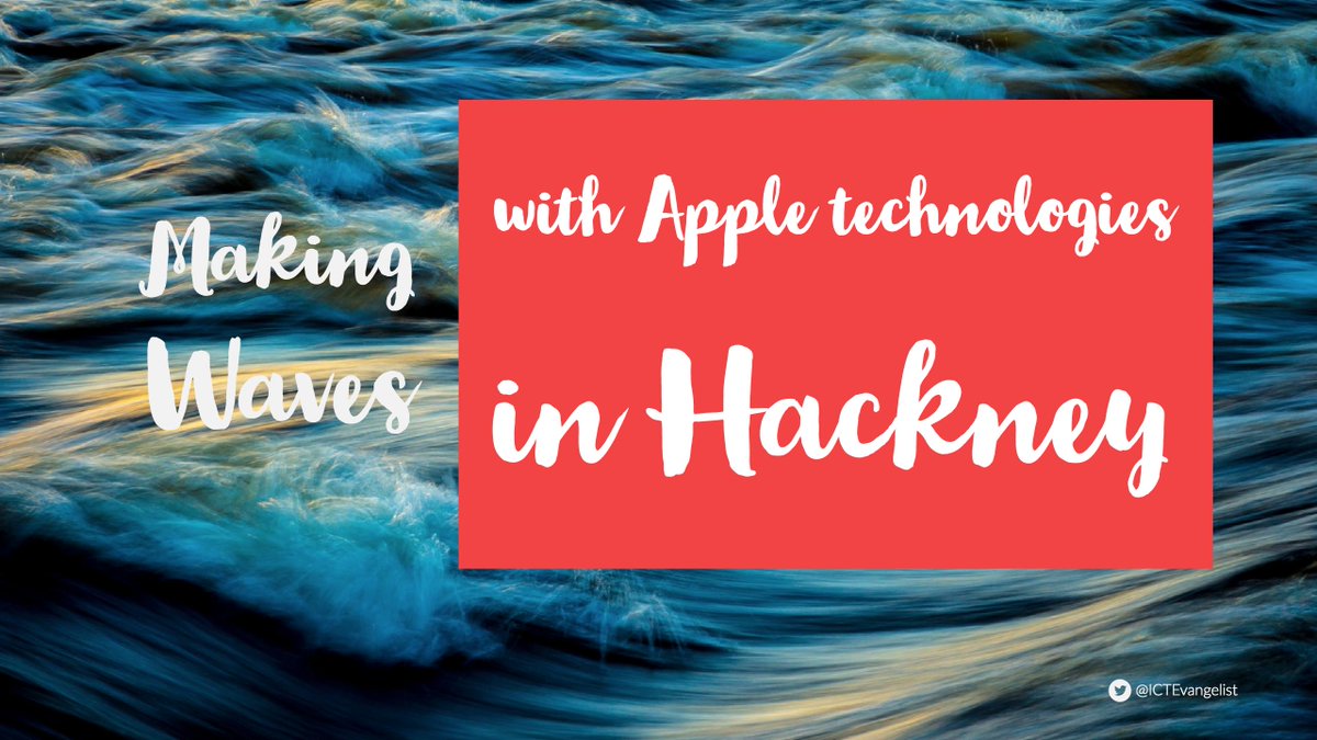 ICTEvangelist's tweet photo. Making waves with Apple technologies in Hackney - https://t.co/Jyg4CbaoDM #elearning #edtech #edchat https://t.co/MFBdFysozM