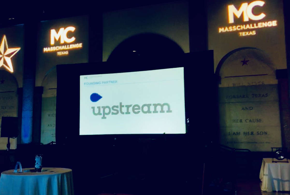 MaryAnneComm's tweet photo. Congrats @UPSTREAMthought on being a founding partner of @MassChallengeTX! Great news for TX #startups, #innovation #MCTXLaunch @millardtx https://t.co/lJlDQvsqV1