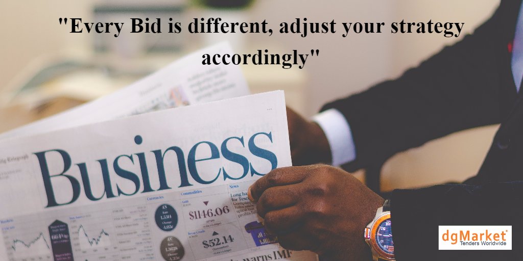 dgmarket's tweet photo. Make sure you have the right strategy to bid on any tender !
Don't oversell yourself. #dgMarket #BidTips
Visit: https://t.co/2IAtDzIUxy https://t.co/DO8fj6cJYg