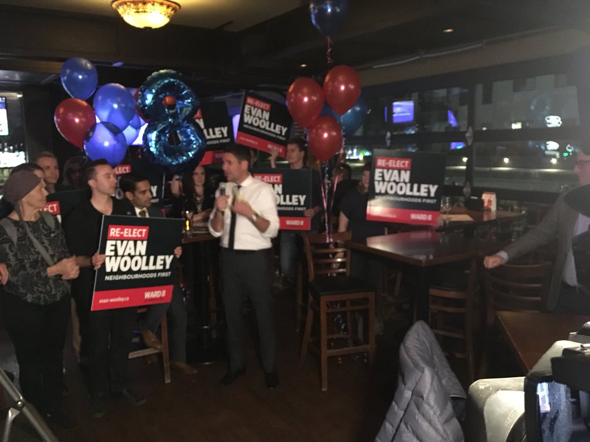 StephThomasCBC's tweet photo. “This is a big win. A big win” - @EWoolleyWard8 #yycvote #YYCElection2017 https://t.co/QN10KuhFfg