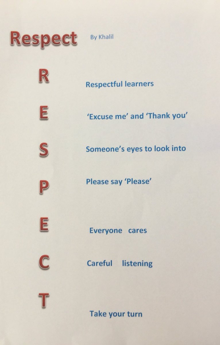 what does respect mean to me