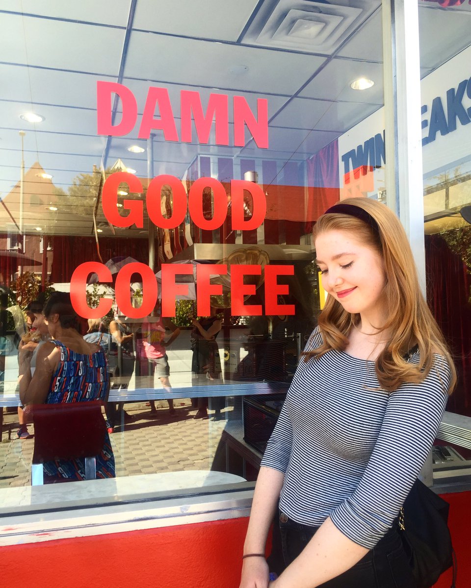 SanyaMichelle's tweet photo. Went to The RR today. They were out of coffee... still had fun tho #TwinPeaksPopUp https://t.co/SrbmJceJYV