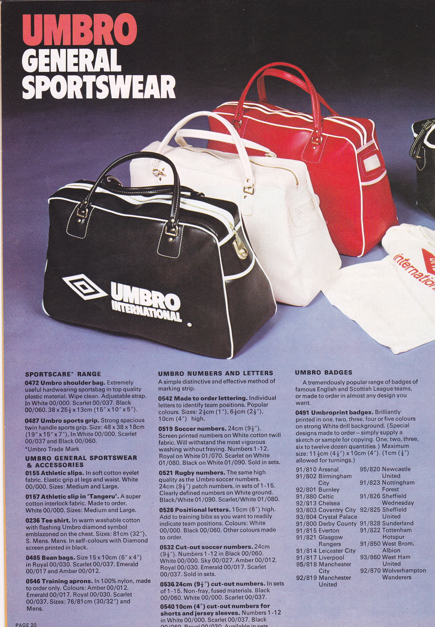Vintage umbro bag cheap