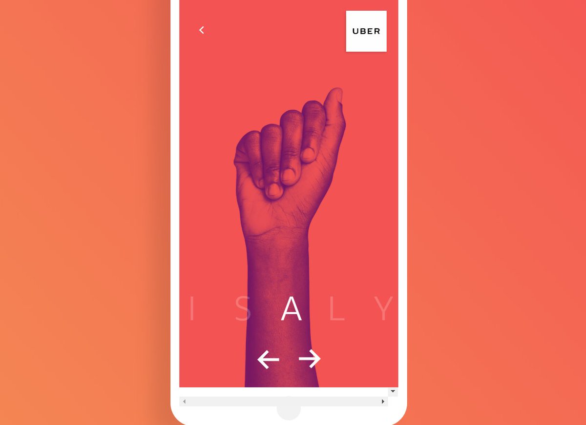 I learn how to say my name in #SignLanguage thanks to #Uber 👌
➡️ubersignlanguage.com