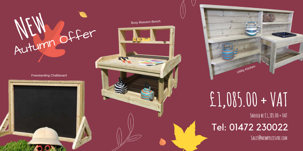 NewbyLeisureLtd's tweet image. AUTUMN OFFER  👀🌿🍁
SAVE £300.00 on our Autumn Play Package!
FREE delivery 📦
Delivered in 3 - 4 weeks!
😃🙌🏻
#playmatters