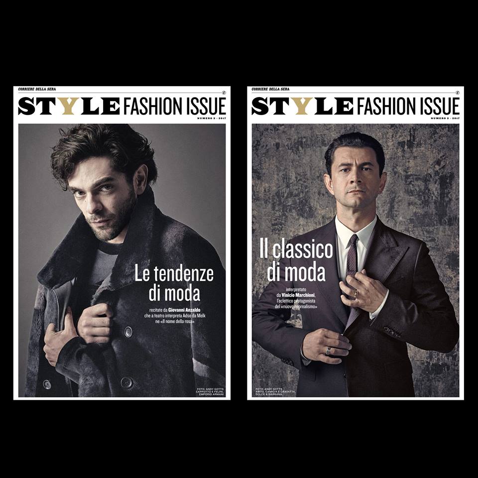 StyleMagazineIt's tweet photo. DOMANI 18/10 in edicola con il @Corriere torna #StyleFashionIssue. Protagonisti #GiovanniAnzaldo e #VenicioMarchioni https://t.co/fIGvpqWV1V https://t.co/4WzGkGC6Co