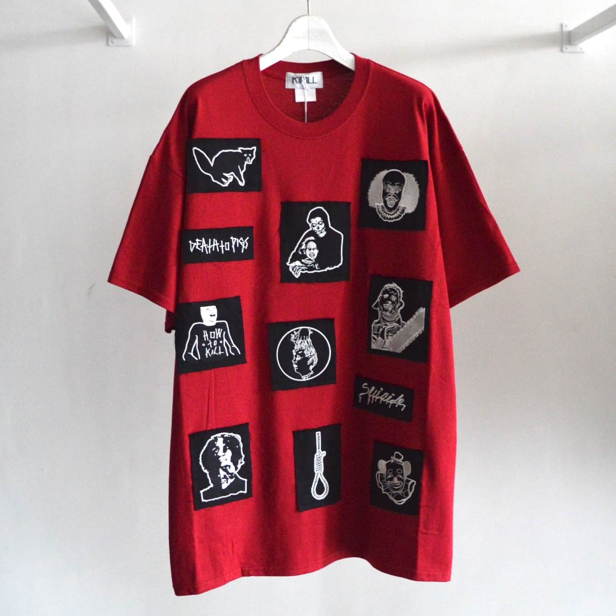 kidill ホラーパッチシャツ Kidill ホラーパッチワークシャツ kidill ホラーパッチシャツの通販 by
