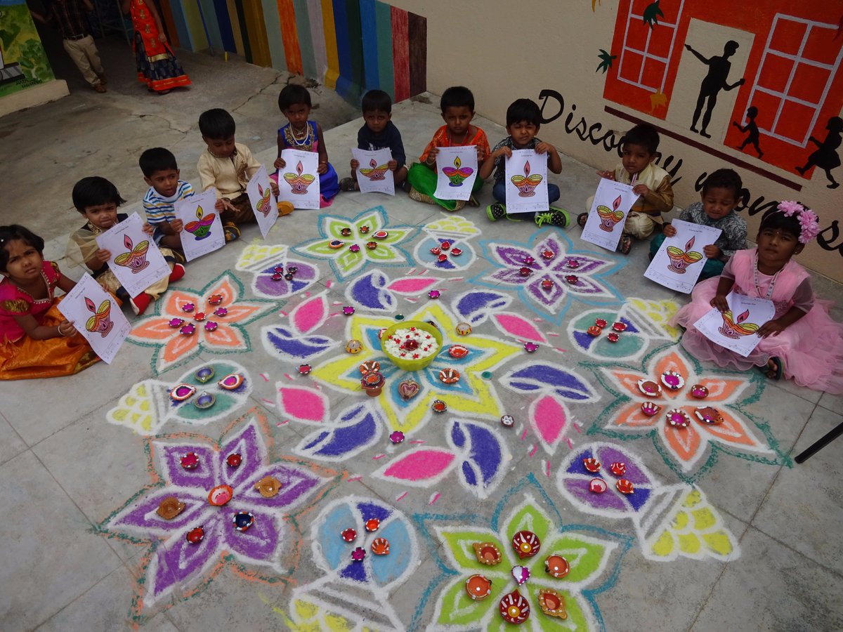 DMPSKRPuram's tweet photo. #DMPS #Discovery #Montessori #preschool American Preschool at K R Puram, #Karnataka Diwali celebration https://t.co/OXiC08TgR5