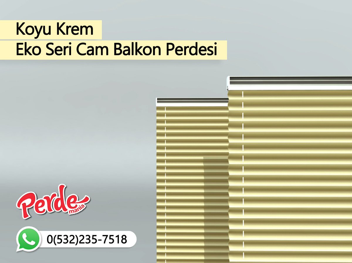 perdemania's tweet photo. Plicell - Koyu Krem Eko Seri Cam Balkon ve PVC Perdesi
https://t.co/bO09dLRCP1
#plicell #krem #balkon #eko #perde https://t.co/VrUVkzP4ye