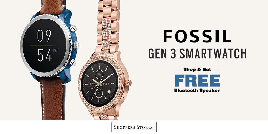 shoppers stop fossil smart watches