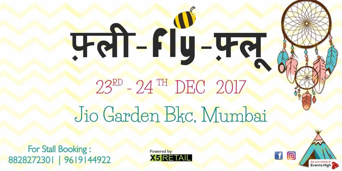 eventshighapp's tweet photo. #Mumbai
#FleaFlyFlu biggest edition of #FleaMarket 250+ stalls,#liveShow, #food &amp; more at #JioGarden 23-24 Dec

Go: https://t.co/4PapfGvRLO https://t.co/6FG9mIftM8