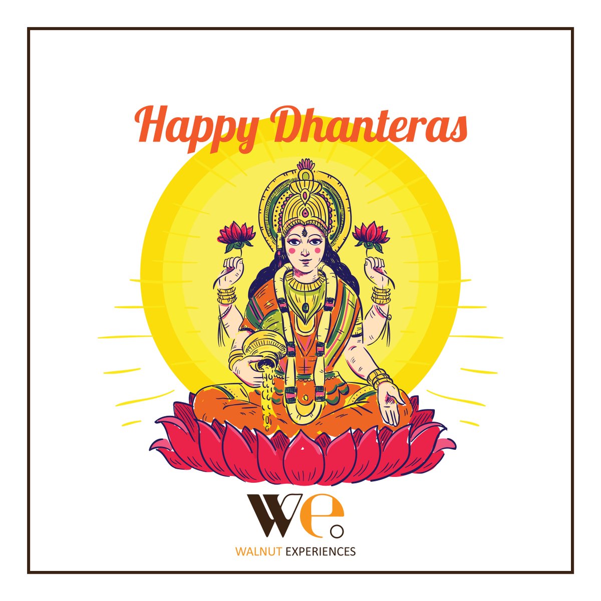 walnut_exp's tweet photo. Hey everyone! Happy #Dhanteras! Hope you all earn loads of #paisa! #Diwali #Walnutexp #walnuexperiences #lakshmi #diwali2017 https://t.co/88gMFnAqoM