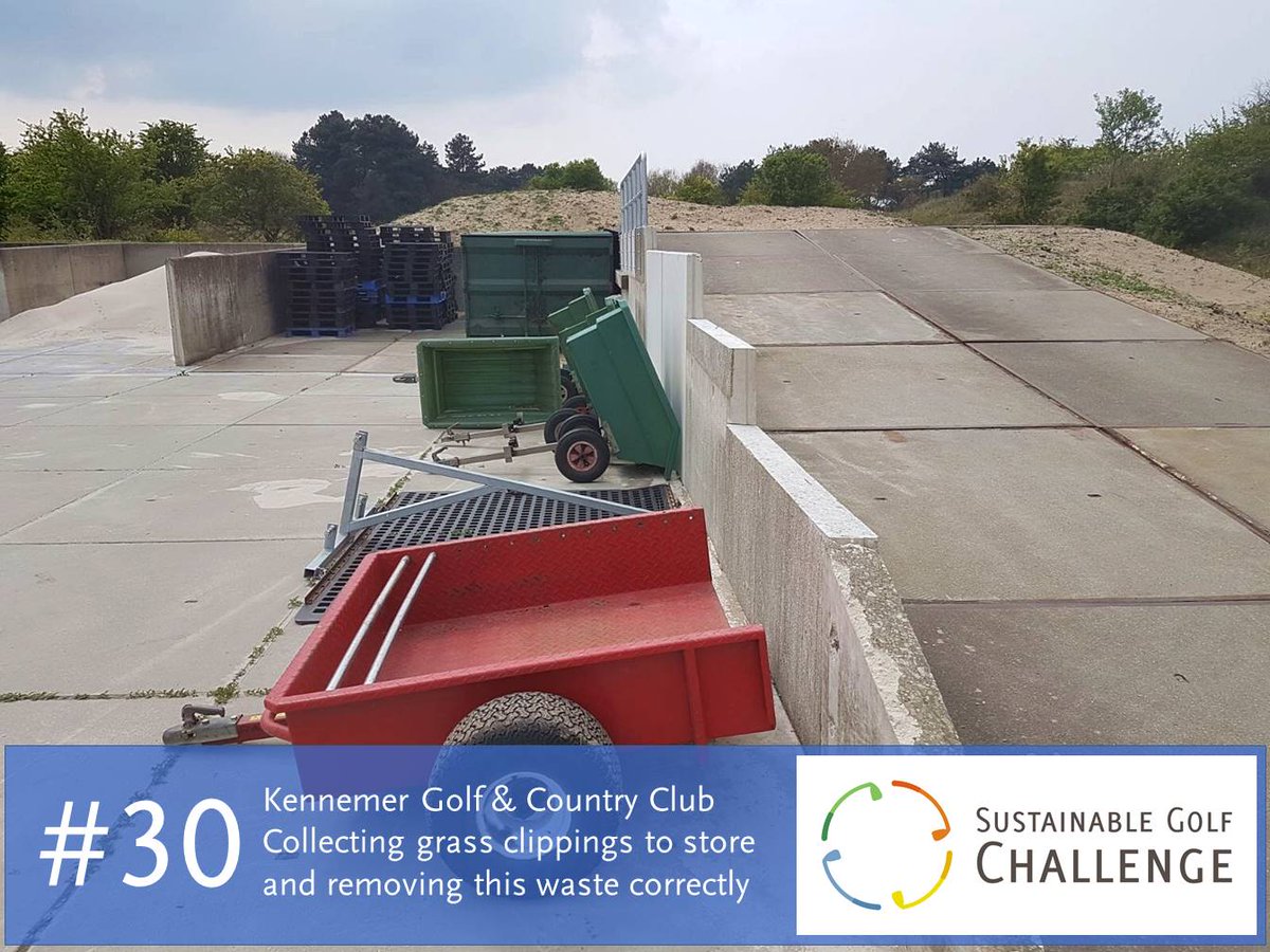 #bigyearchallenge #30: At Kennemer Golf &amp; Country Club, greenkeepers collect grass clippings and remove this correctly #sustainablegolf