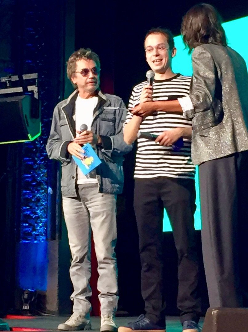Infinemusic's tweet photo. #AboutLastNight
@RoneOfficial best live of the year #award #prixdesindes Big hug to @jeanmicheljarre @DVarrod @philharmonie @nogaerez 🥂😍 https://t.co/XBIJ877Wzm