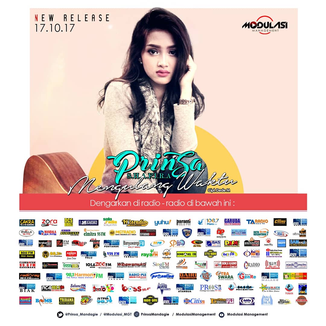 samradio969fm1's tweet photo. Pemutaran perdana single " PRINSA MANDAGIE - Mengulang Waktu". dlm program #populerrequest jam 15:00 WIB. #samradio #prinsa_mengulangwaktu https://t.co/L6E1IYpLgb