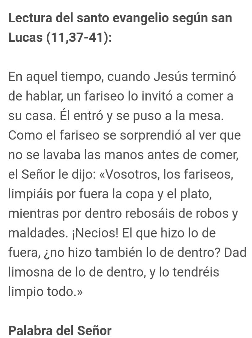capillitadealm's tweet photo. #Evangeliodeldía 17 de octubre de 2017 https://t.co/HZ6iZjDBs1