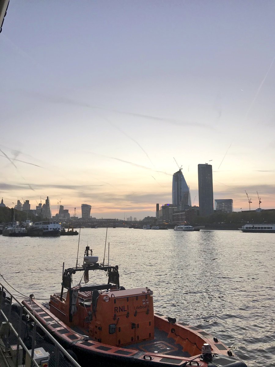 Last night we rescued a man from the Thames. Thankfully someone else who will continue to keep seeing amazing starts to the day like this.