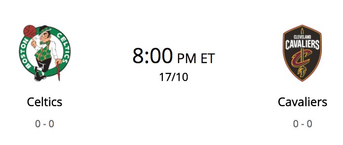 xskip's tweet photo. T-17 hours #nbaslo  #NBA new season. #Celtics #NBALeaguePass
#LetsGet18 https://t.co/uLRrgyKeLC