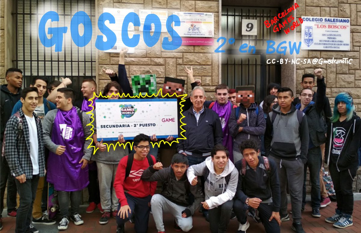 GmedranoTIC's tweet photo. Juego #GOSCOS ganador en #BuenasPracticas en #BCNGamesWorld Los alumnos d #FPBásica #Logroño están muy contentos https://t.co/w5c7BMfsBB 😊🎉🎉 https://t.co/aPSIupXqRe