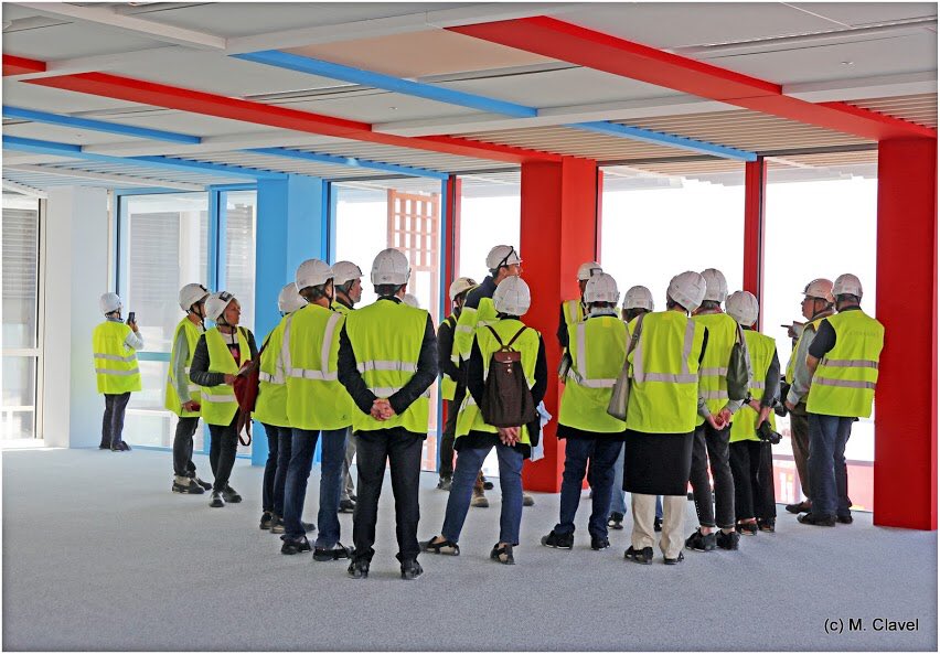 Marseillaisetlm's tweet photo. "Très élégante, La Marseillaise a du caractère, elle étonne, une œuvre d'art avec une vue à 360° ! "
Visite de chantier des Amis du @Mucem https://t.co/ZMalaxDIiU