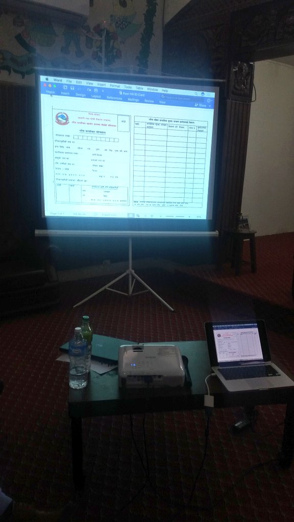 UNDPNepal's tweet photo. #MoCPA launches data from survey identifying/categorizing poor households in 25 #Nepal districts to guide efforts to #EndPoverty #PovertyDay https://t.co/MSwnY71jrP