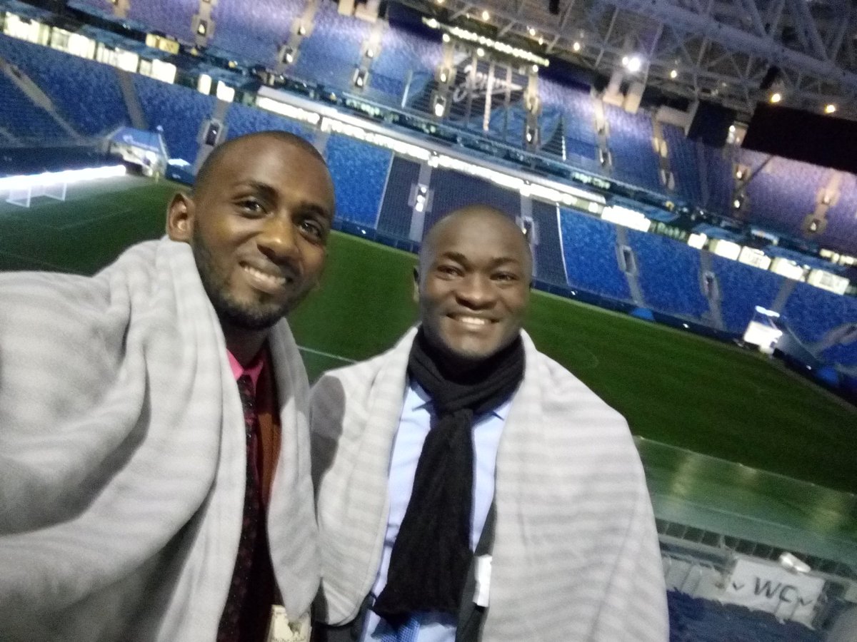 MJEJGUINEE's tweet photo. Pour finir le programme Sous regional, nos jeunes de St-petersburg, visite le stade de la ville. @BaldeAhmed
#WFYS2017 #HelloRussia2017 https://t.co/tOzXQ362Ze