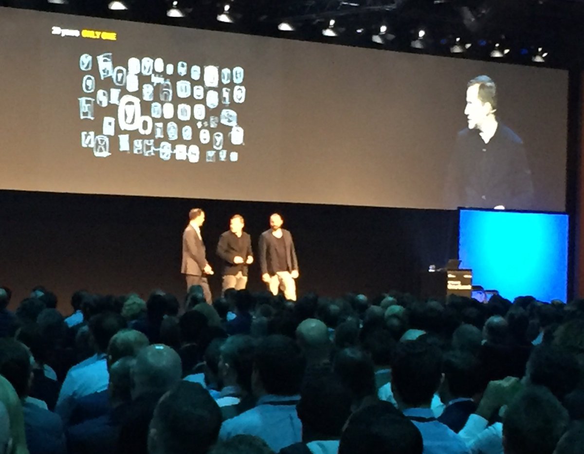 hmansouri80's tweet photo. @CarstenThoma starts #SAPHybrisLive keynote with amazing 20yr anniversary memories with co-founding members @moritzzimmerman @flaccus https://t.co/FM6POXQcbN