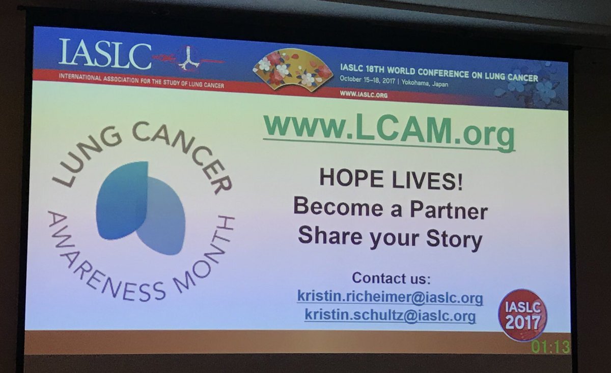 jillfeldman4's tweet photo. #LCAM2017. Share your story! @IASLC #LCSM #WCLC2017 https://t.co/9Czx1cuFHG