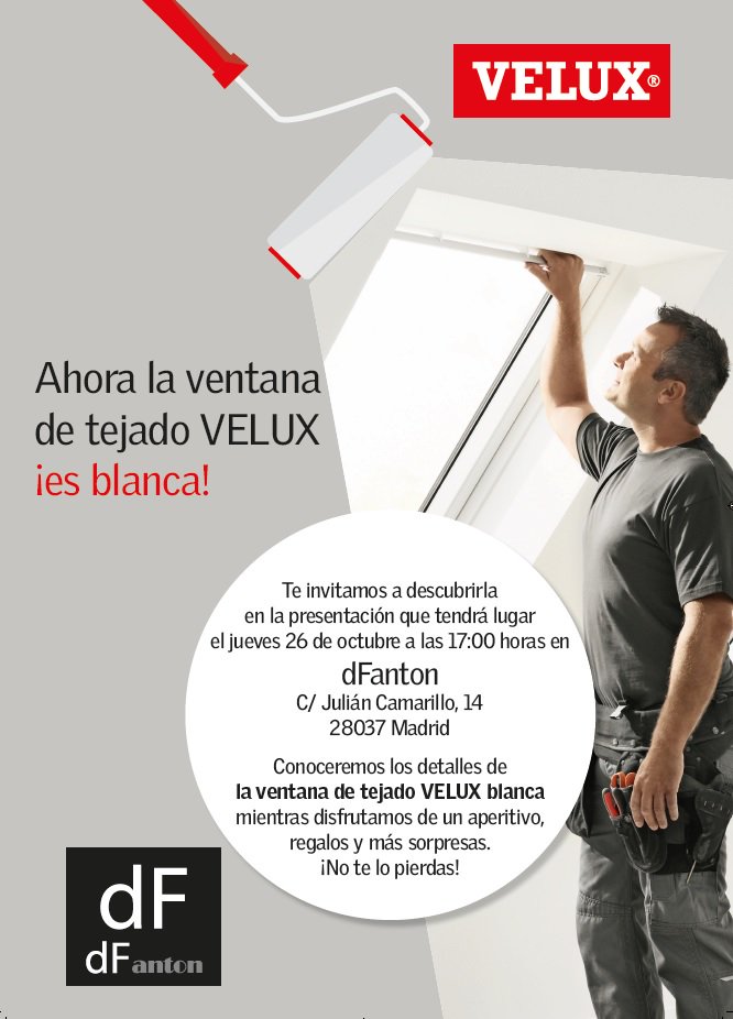 VELUXMadrid's tweet photo. No te pierdas la Jornada de Sistemas de iluminación #Velux en #dFanton.
Confirma asistencia en el siguiente enlace: https://t.co/ZOv8NM1ESn https://t.co/ase6Y7qptA