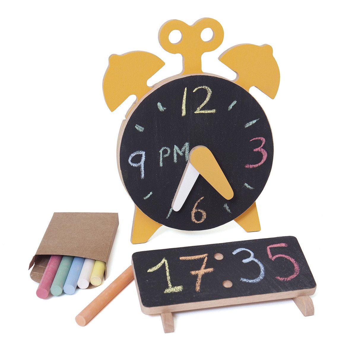 Now is easier to learn and understand  that 5 = 17 with the new #chalkingoclock. #wodibow #woodentoys #education #learningbyplaying