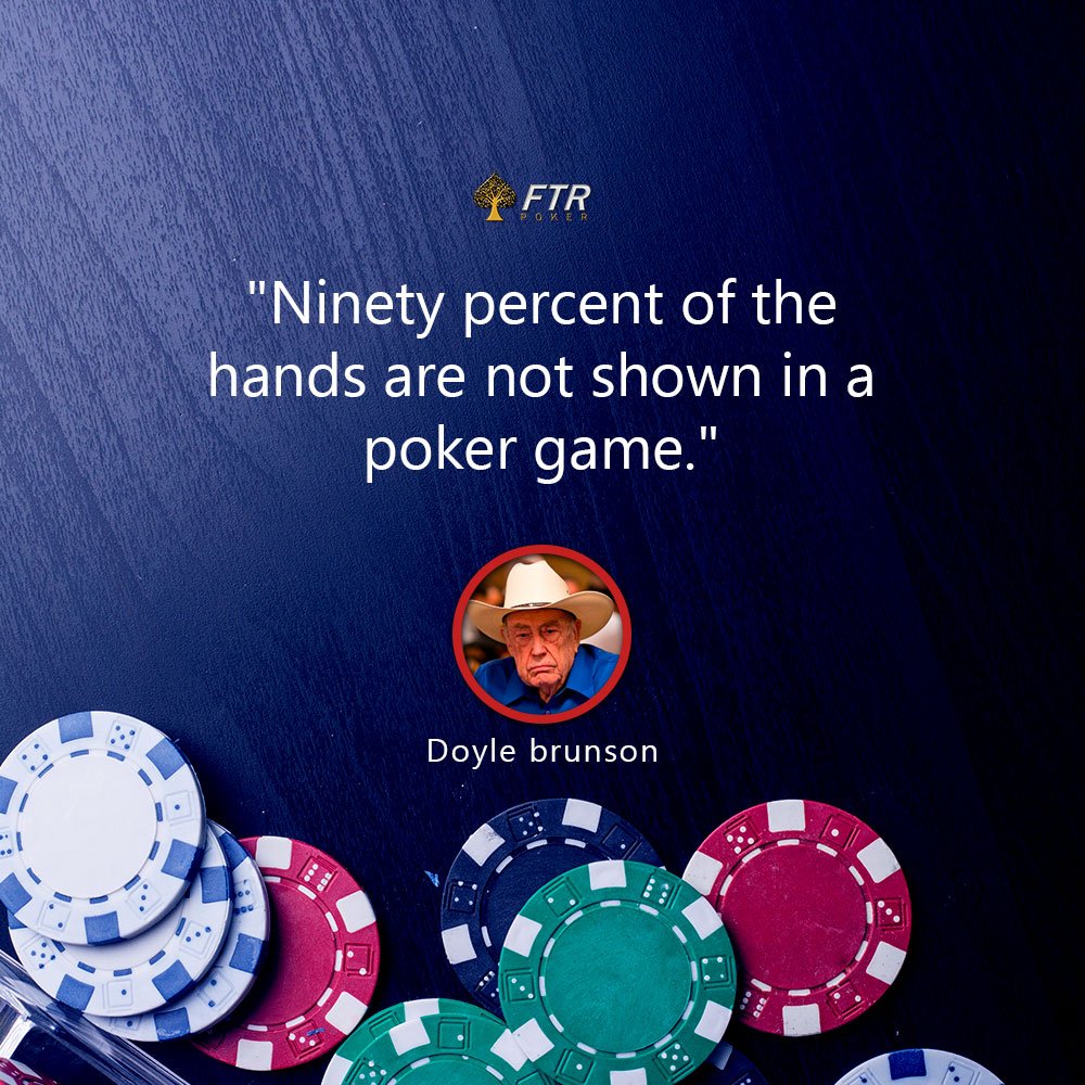 FTRpokerIN's tweet photo. FTRpoker- PokerFact
#DoyleBrunson #Wordgasm #ChangeIsGood #TuesdayThoughts #FTRpoker #SkillGame #OnlinePoker #Poker #Switch2FTR ♠♣🃏 https://t.co/v3hMVglEi2