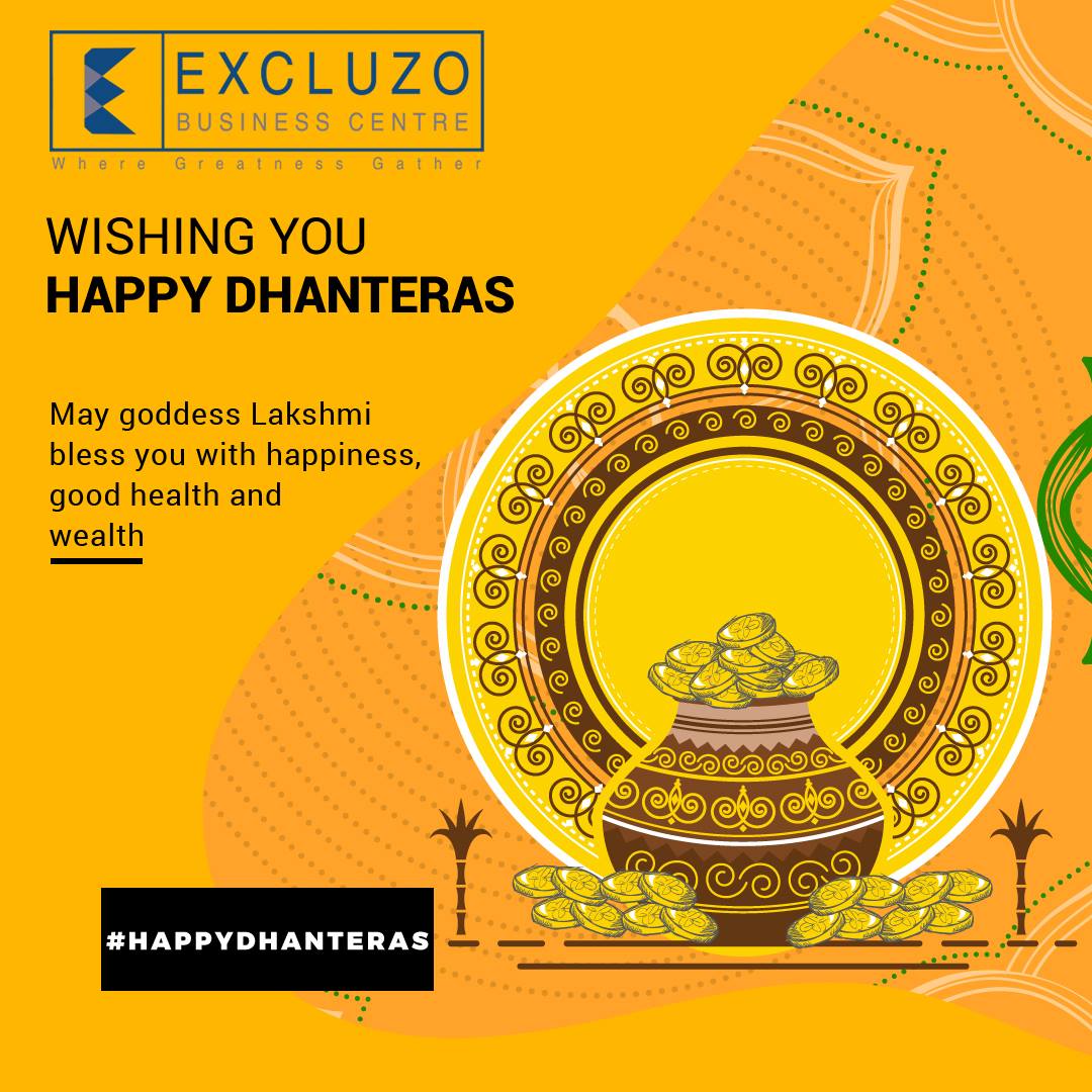 Excluzo_202's tweet photo. May goddess Lakshmi bless you with happiness, good health and wealth. Here's wishing you all Happy Dhanteras #goodhealth #servicedoffices https://t.co/YmKmjvnKEt