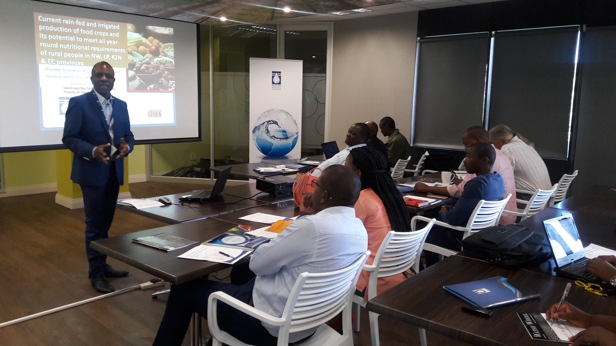 Celebrating World Food Day with agricultural practitioners attending <a href="/WaterResearchSA/">WRC</a> to share ways of making food secure communities .