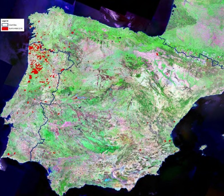EU_JRC's tweet photo. #Fires: 2017 likely among most devastating wildfire seasons in Europe since records began - read our latest annual report on #forestfires, just out 👉 https://t.co/khJ6aWxBGq #ERCC #Copernicus https://t.co/pZsYB0zUG9