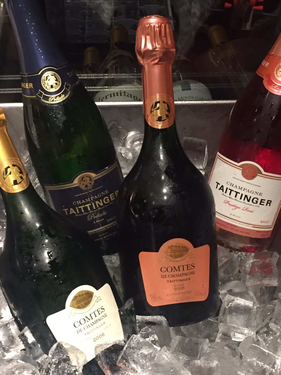 PacificLisaJ's tweet photo. Wine dinner of the year! Thank you Chef Frank and Somm William @bluewatercafe for the outrageously clever pairings @Taittinger_FR #champagne https://t.co/ZYs8TSsBLQ