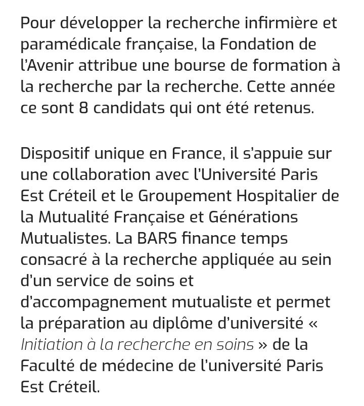 FondationAvenir's tweet photo. [#BARS17] - Depuis 2013, le dispositif Bourse Avenir #Recherche  en #Soins @FondationAvenir s’adresse aux paramédicaux #mutualistes | #santé https://t.co/6JJzRbMEiO
