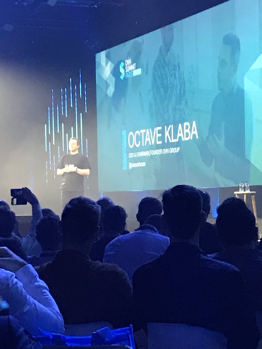 #OVHsummit lets go !! Thks <a href="/olesovhcom/">Octave Klaba</a>