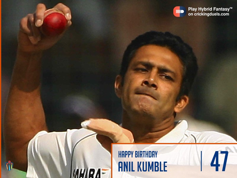 Happy birthday, Anil Kumble. 