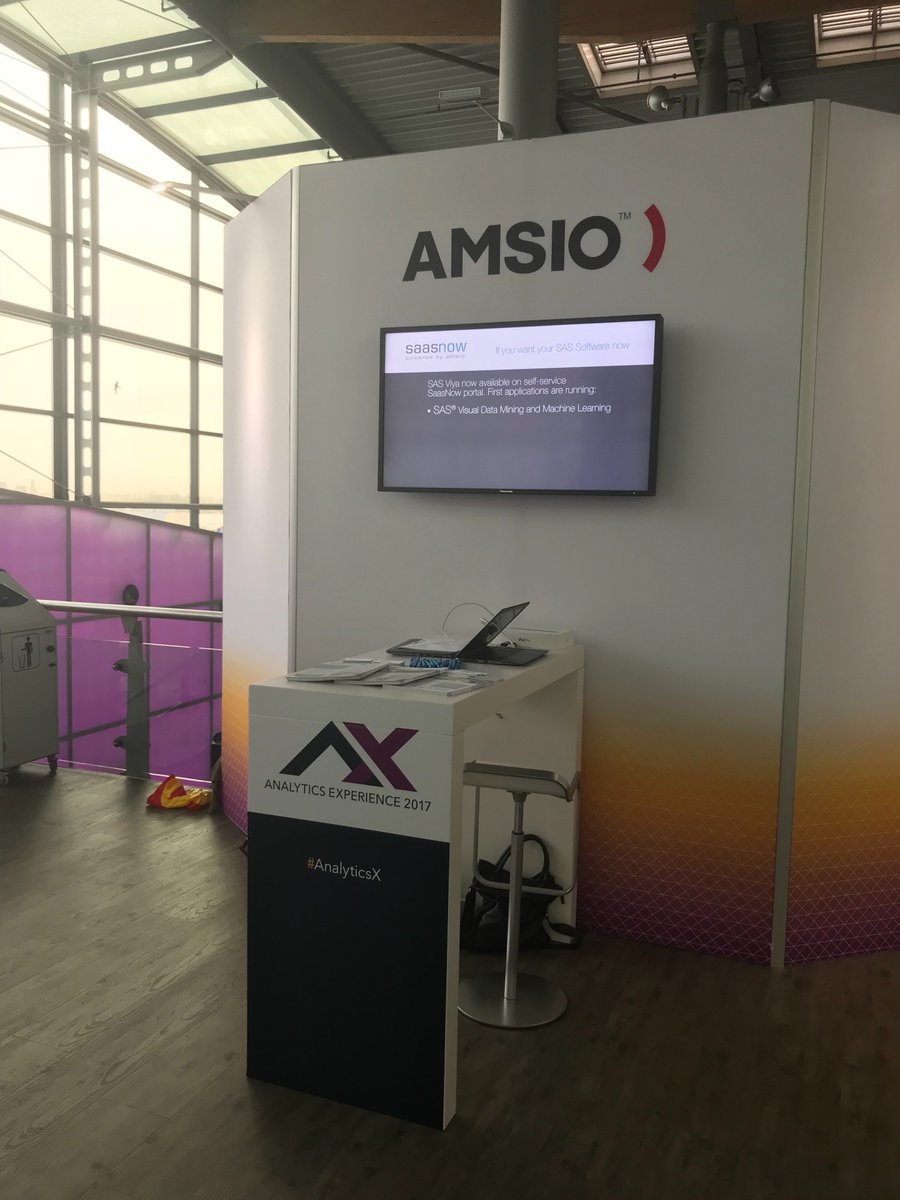 saasnow_NL's tweet photo. We are ready! Come meet us at the innovation booth! #AnalyticsX #SAS #Amsio https://t.co/b3ZNhkjvZX