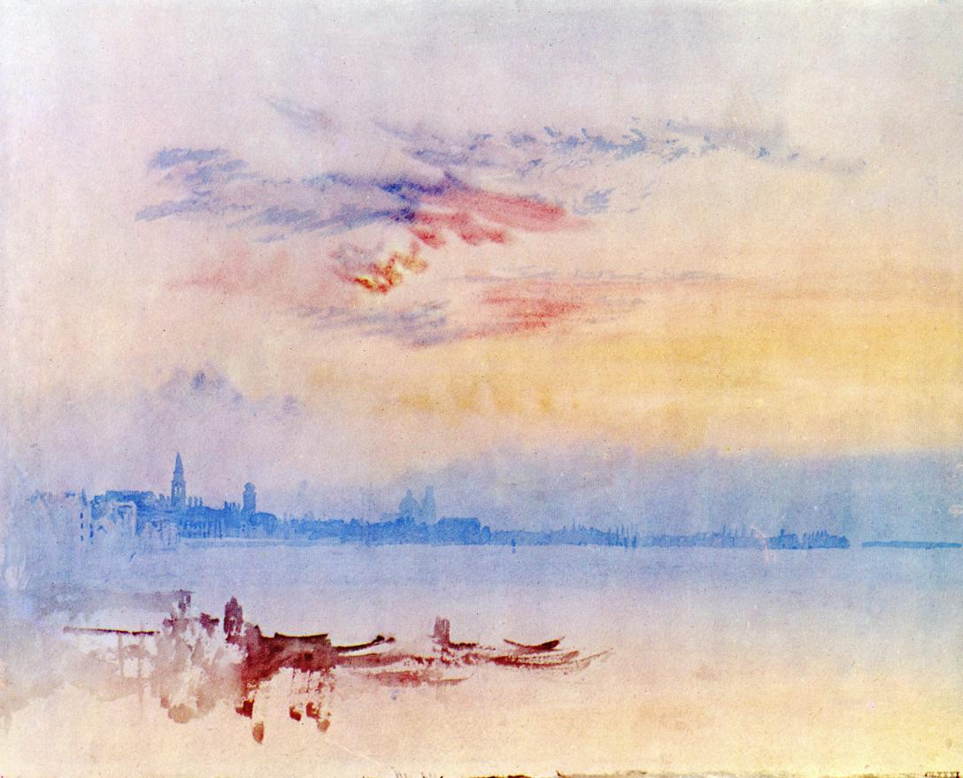 Today light in the fog of #Venice like this 🎨 William #TURNER 'VENICE SUNRISE FROM GIUDECCA ISLAND' (1819) 🎨 Good morning, guys! 💪🏻