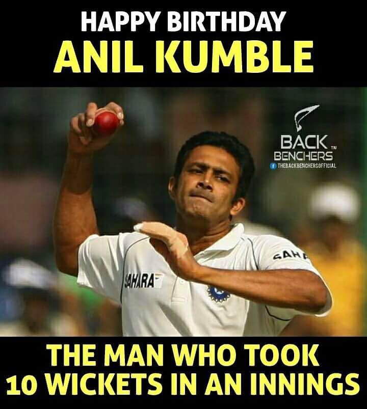 Happy Birthday Magician ...
Anil Kumble ....  