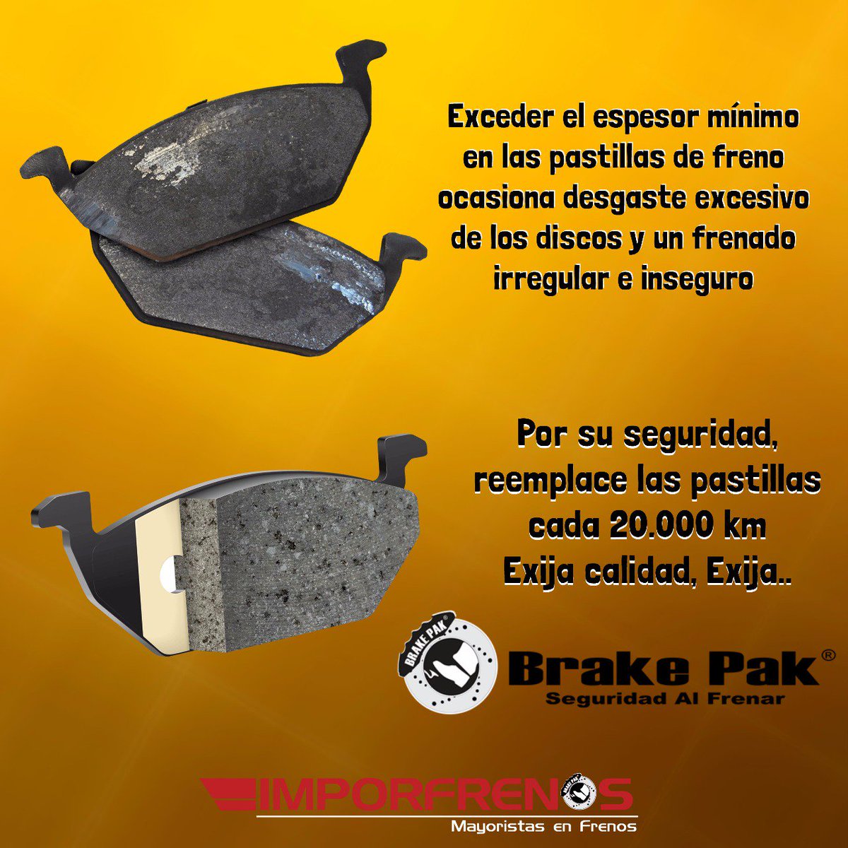 IMPORFRENOS's tweet photo. #brakepak revisar los frenos https://t.co/DgyDobO5UZ