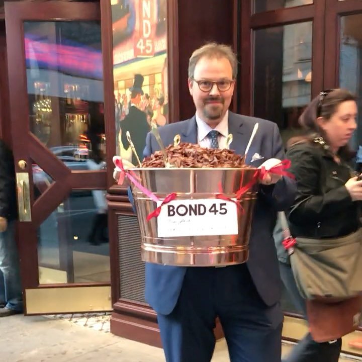 We're celebrating a Broadway anniversary the best way we know how. With a huge bucket of Bond's signature mousse!