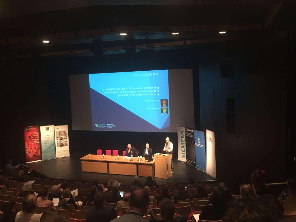 UWTSD’s <a href="/ArtSwansea/">Swansea College of Art UWTSD</a> Dr Sean Jenkins discussing 3D Tech in Health Care <a href="/CollaborateILS/">Collaborate 2018</a> <a href="/TaliesinSwansea/">Taliesin Arts Centre</a> #Collaborate2017