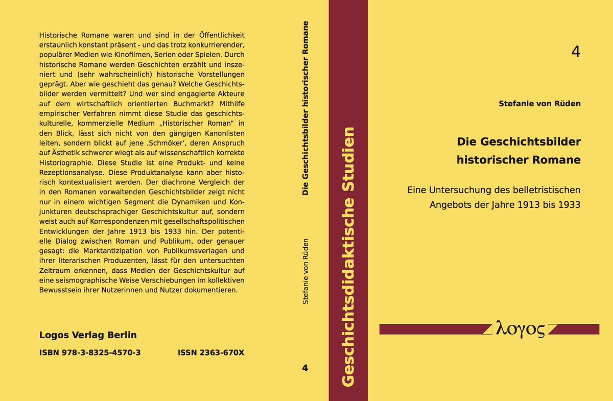 Unsere nächste Veröffentlichung - die Dissertation von @SteffivonRueden - bald im Handel! #PublicHistory #Geschichtsdidaktik