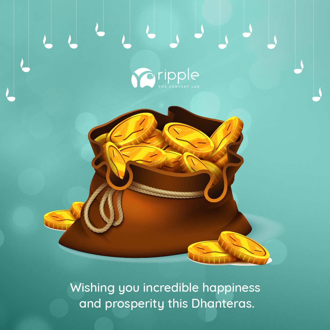 RippleAnimation's tweet photo. Happy #Dhanteras peeps! :) https://t.co/95n0KqTruo