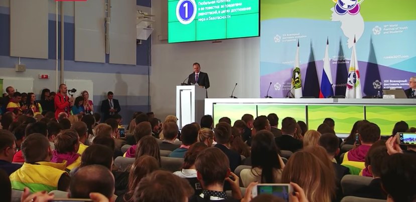 FrancoFrattini's tweet photo. My speech @wfys2017 #HelloRussia2017 #WFYS2017 https://t.co/jUq0luFdDs https://t.co/G9cP5iLCy8