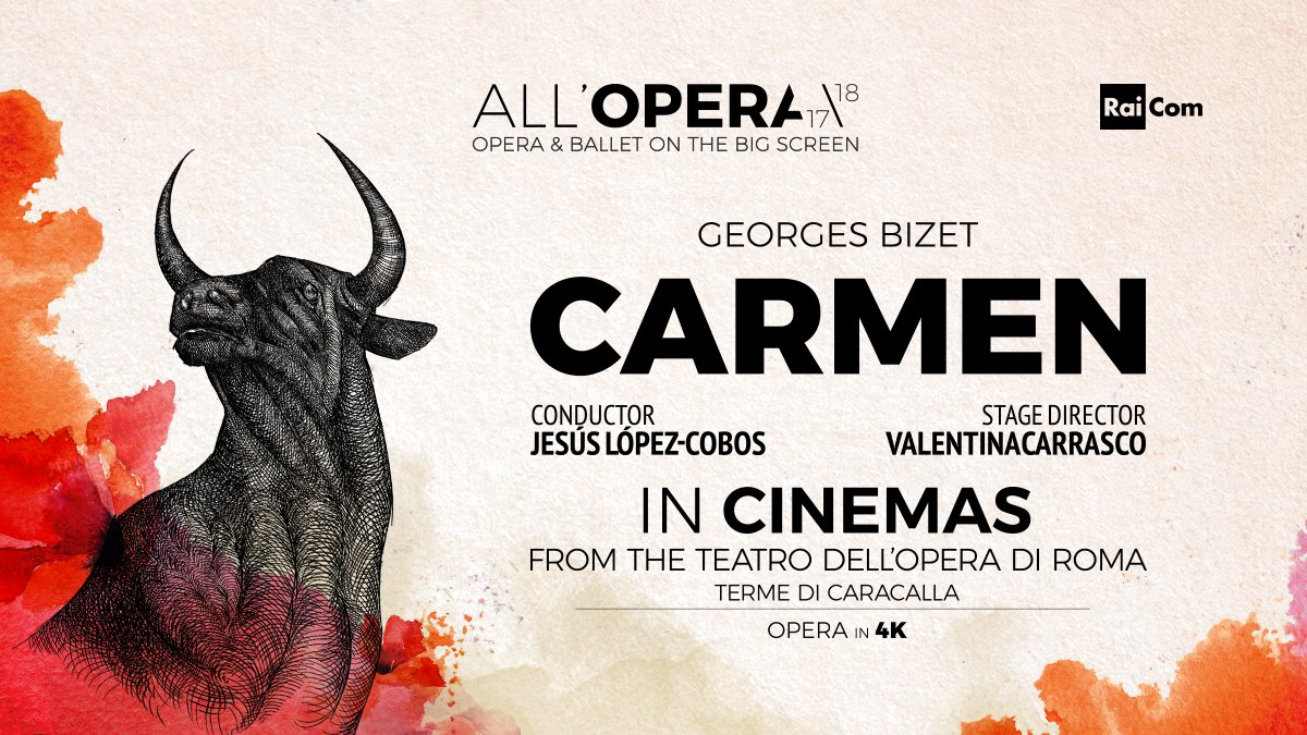AllOperaItalia's tweet image. #Bizet’s Carmen at cinemas all around the world, from the unique stage of Caracalla’s thermal baths.#operacarmen #operalegend