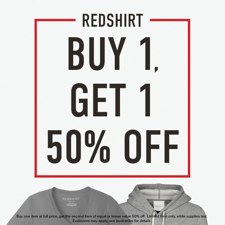 Our exclusive Redshirt brand is now BOGO 50% off! Shop here: expi.co/01ZfXV