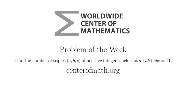 centerofmath's tweet photo. Start your day off on a positive note by trying out this #PotW

video: https://t.co/mnf9sNWTH2
solution:  https://t.co/11JqFZuUMl https://t.co/GQjuPJ6HWN